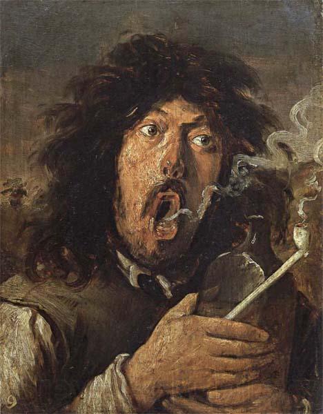 Joos van craesbeck The Smoker Norge oil painting art